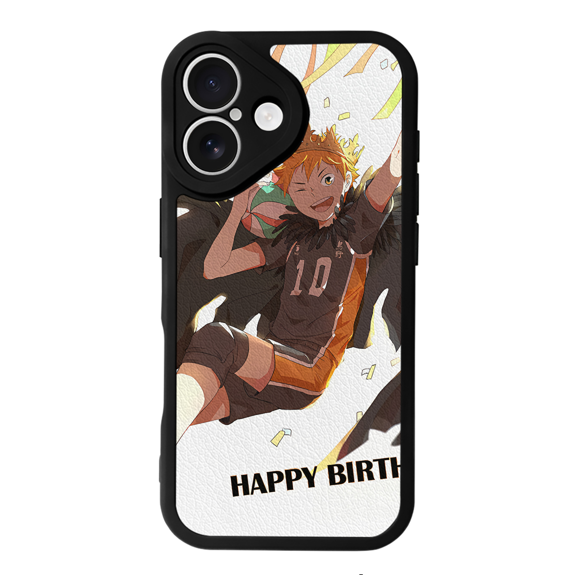 （画像用） ハイキュー!! Haikyu!! 【iPhone 16シリーズ対応】シリコンスマホケース（レザー調） 材質：シリコン